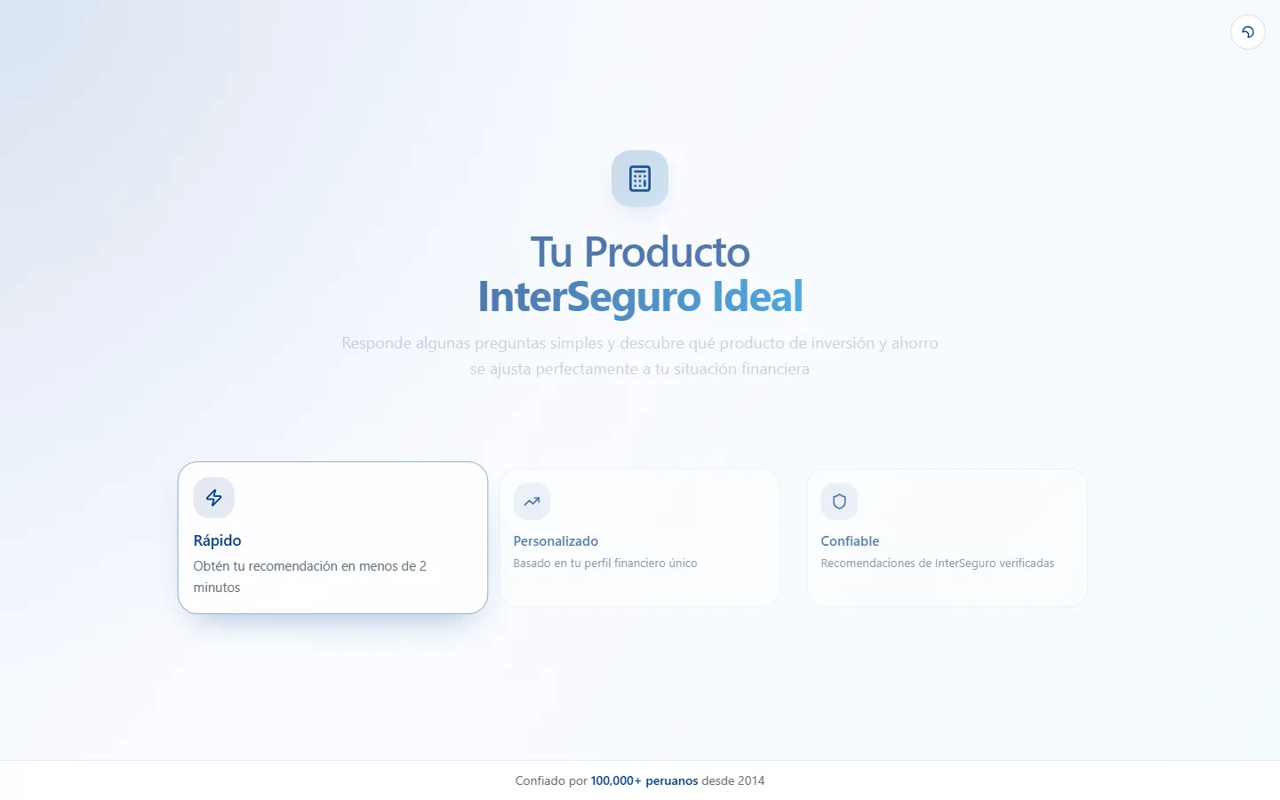 Calculadora de Productos Interseguro