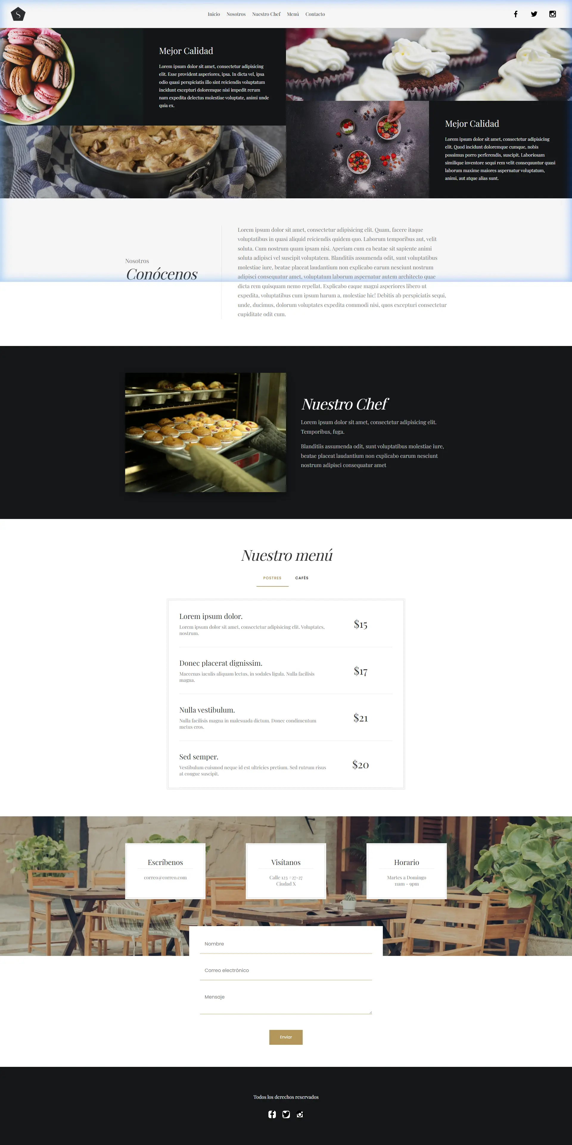 Web de Restaurante